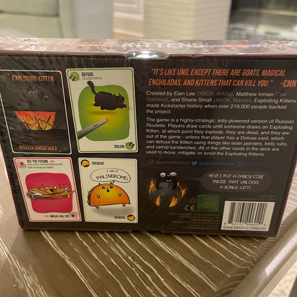 Exploding Kittens card game NIB New - Picture 2 of 2